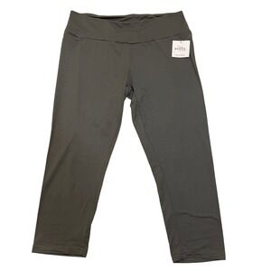 NWT Sexy Basics Capri Leggings Activewear Yoga Pants Athleisure‎ Dark Gray XL